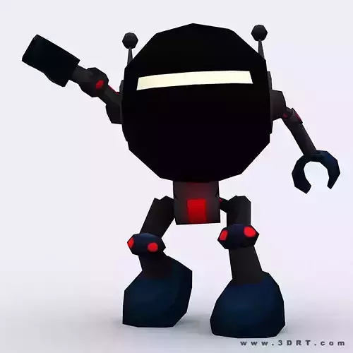 3DRT - Chibii-robot-15 Low-poly 3D model