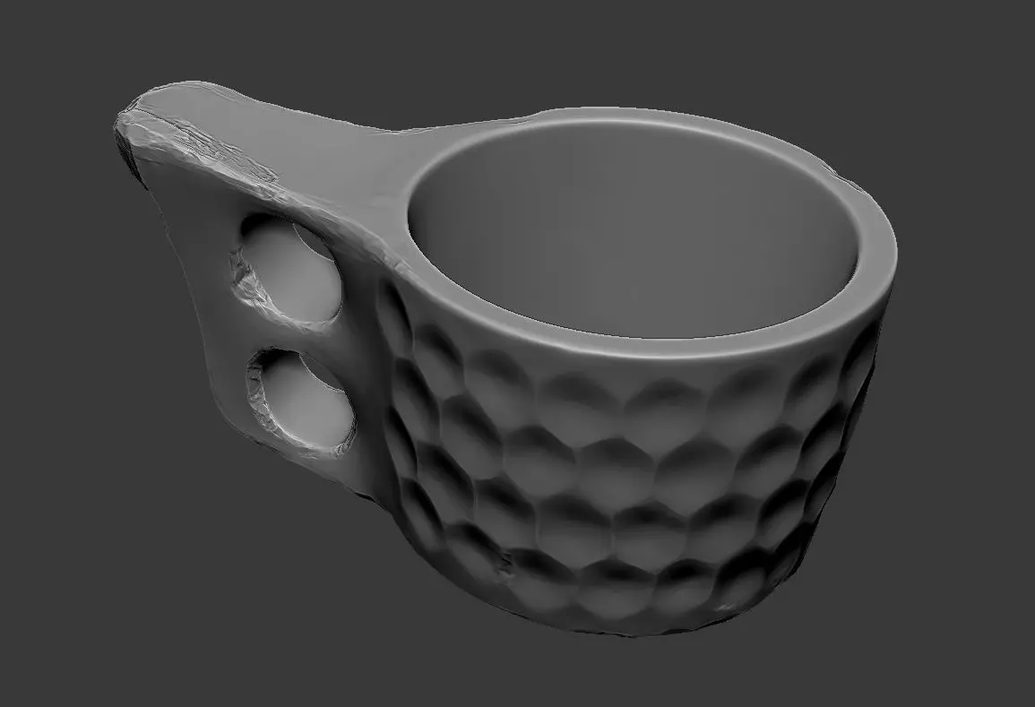 Wooden Cup 3D print model_3