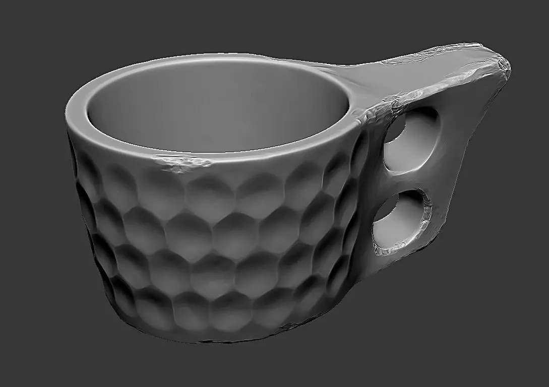 Wooden Cup 3D print model_0