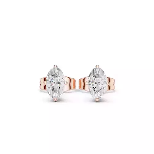 Solitaire Oval Cut Diamond Stud Earring 3DM STL Video