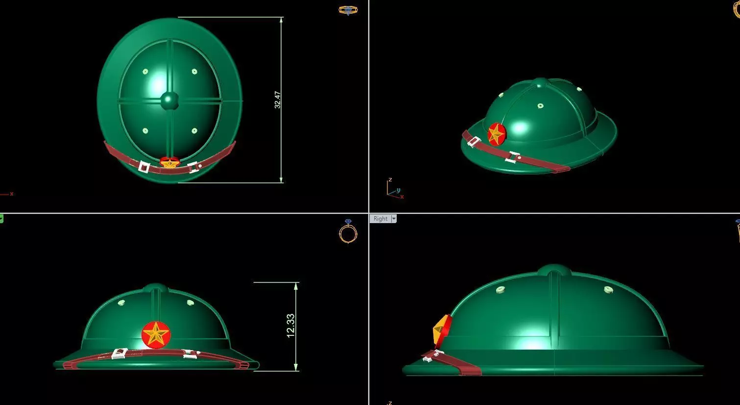 Mu Coi VietNam war ready print 3d 3D print model_1