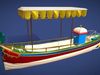 Daimler Marie Motor Boat - Museum - Vintage Vehicle Low Poly Low-poly 3D model_2