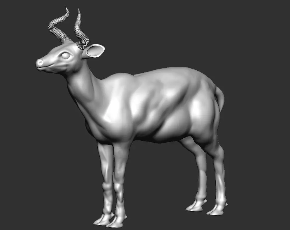 A DEER SCUPLTING 3D MODEL 3D print model