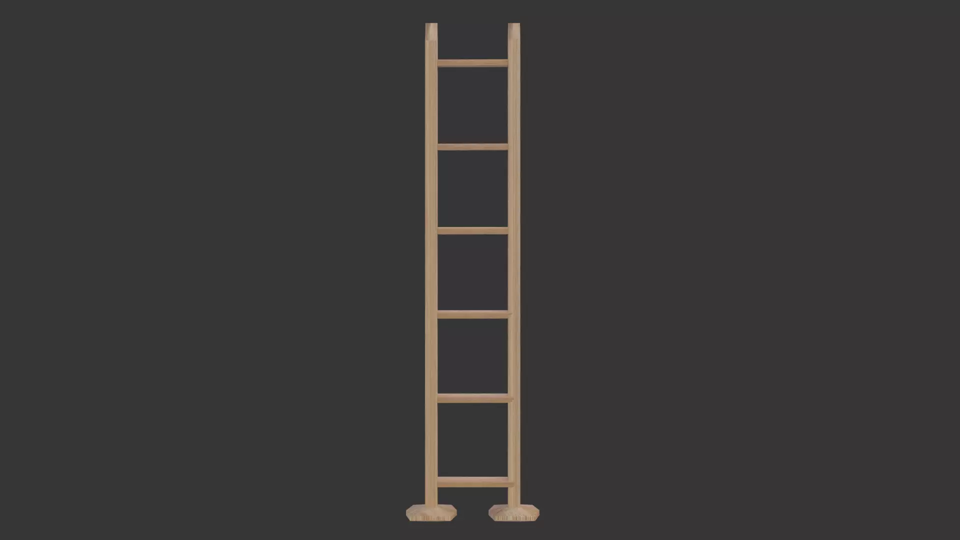 ladder stair wood lader wood ladder Free low-poly 3D model