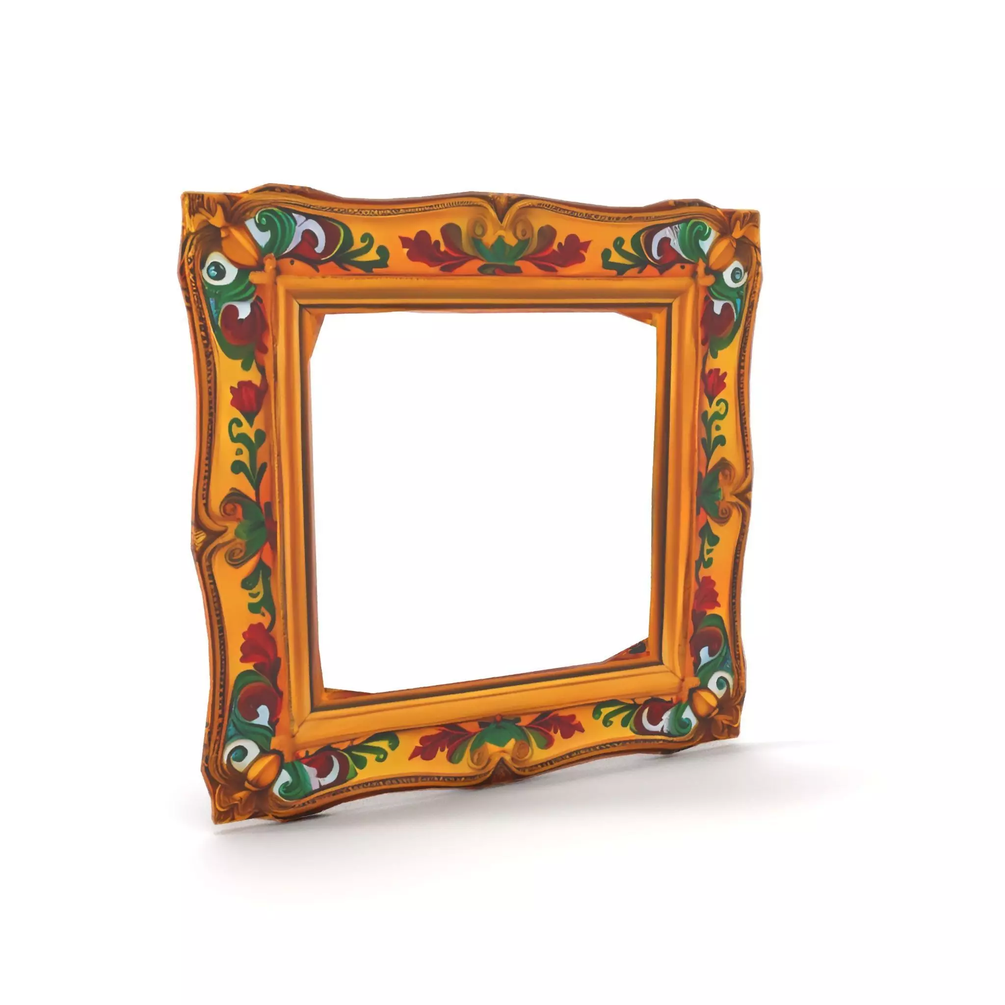 Ornate Baroque Picture Frame model pack for production rendering Low-poly 3D model_7