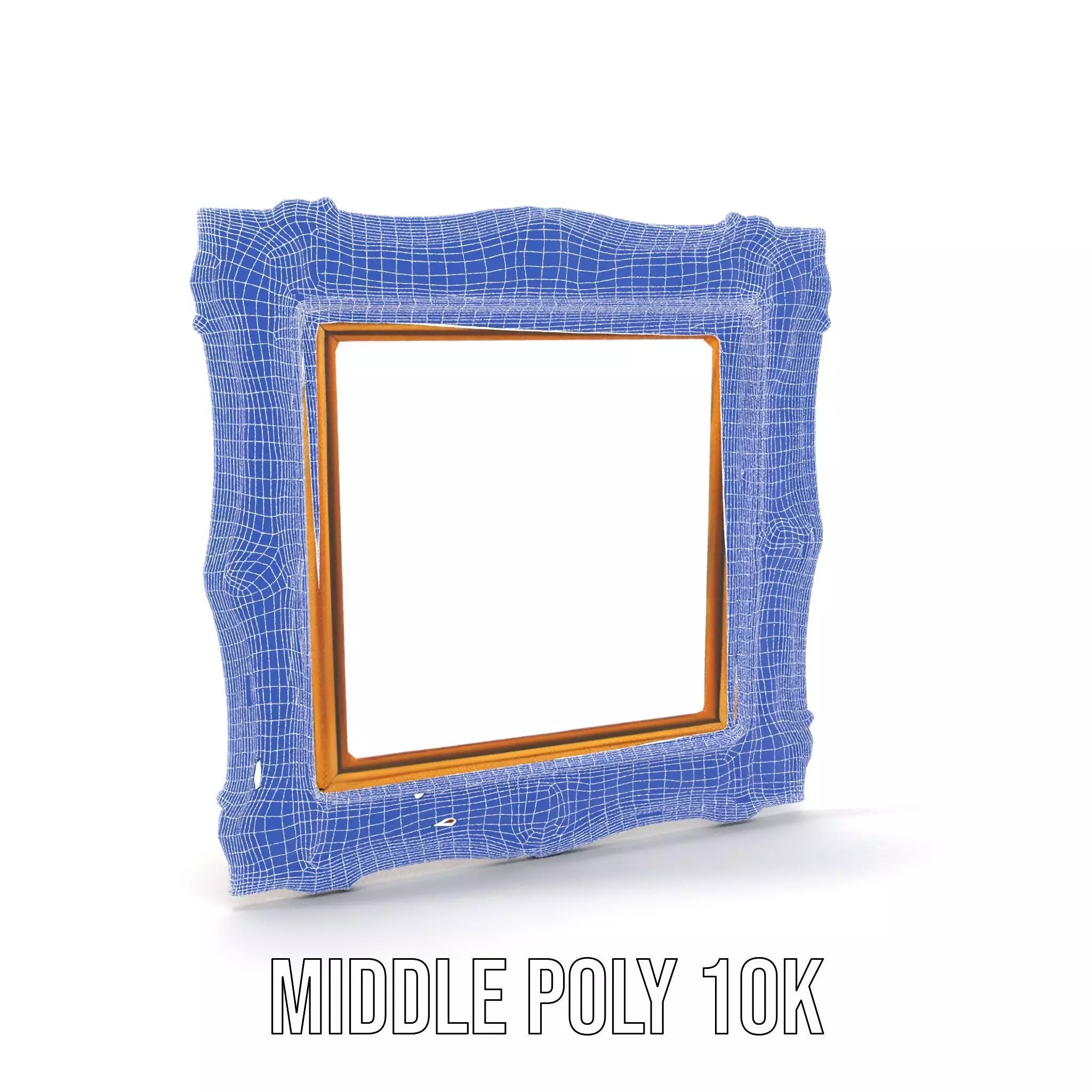 Ornate Baroque Picture Frame model pack for production rendering Low-poly 3D model_24