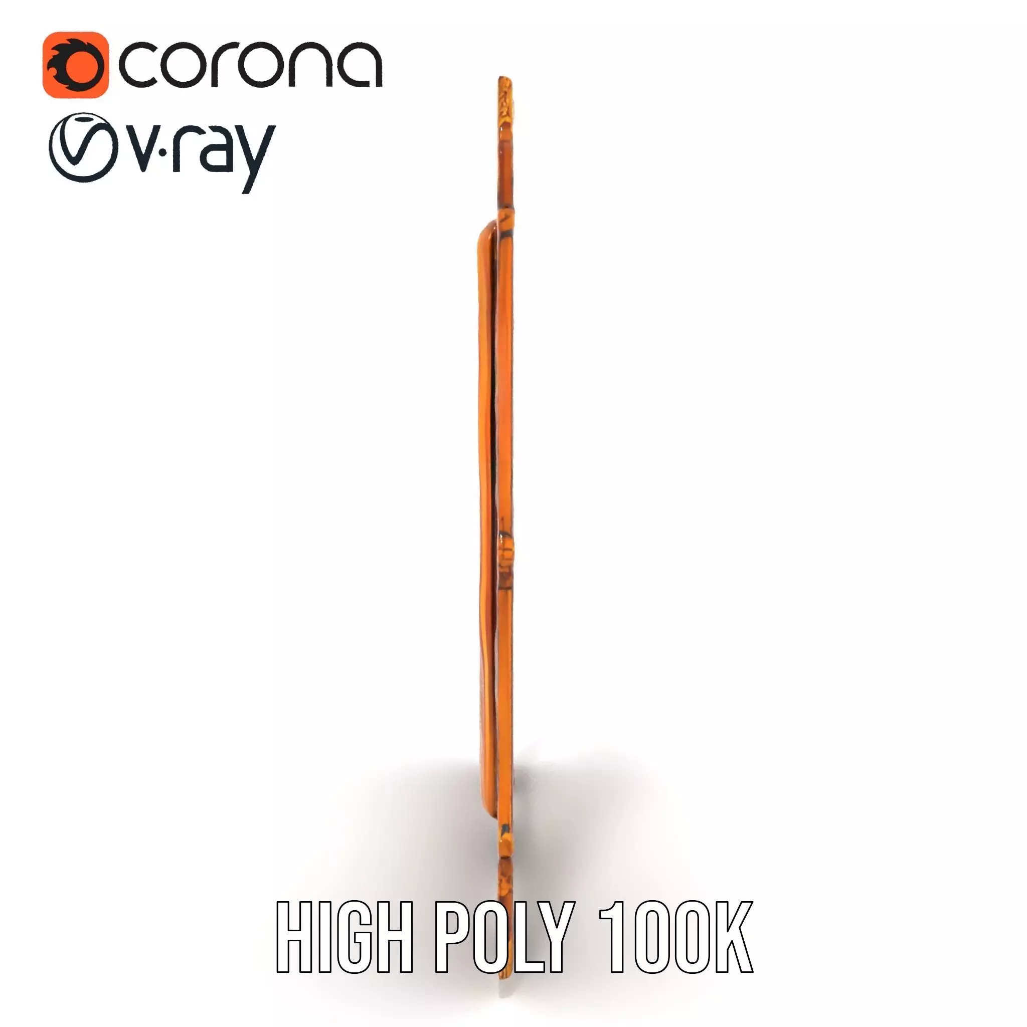 Ornate Baroque Picture Frame model pack for production rendering Low-poly 3D model_23