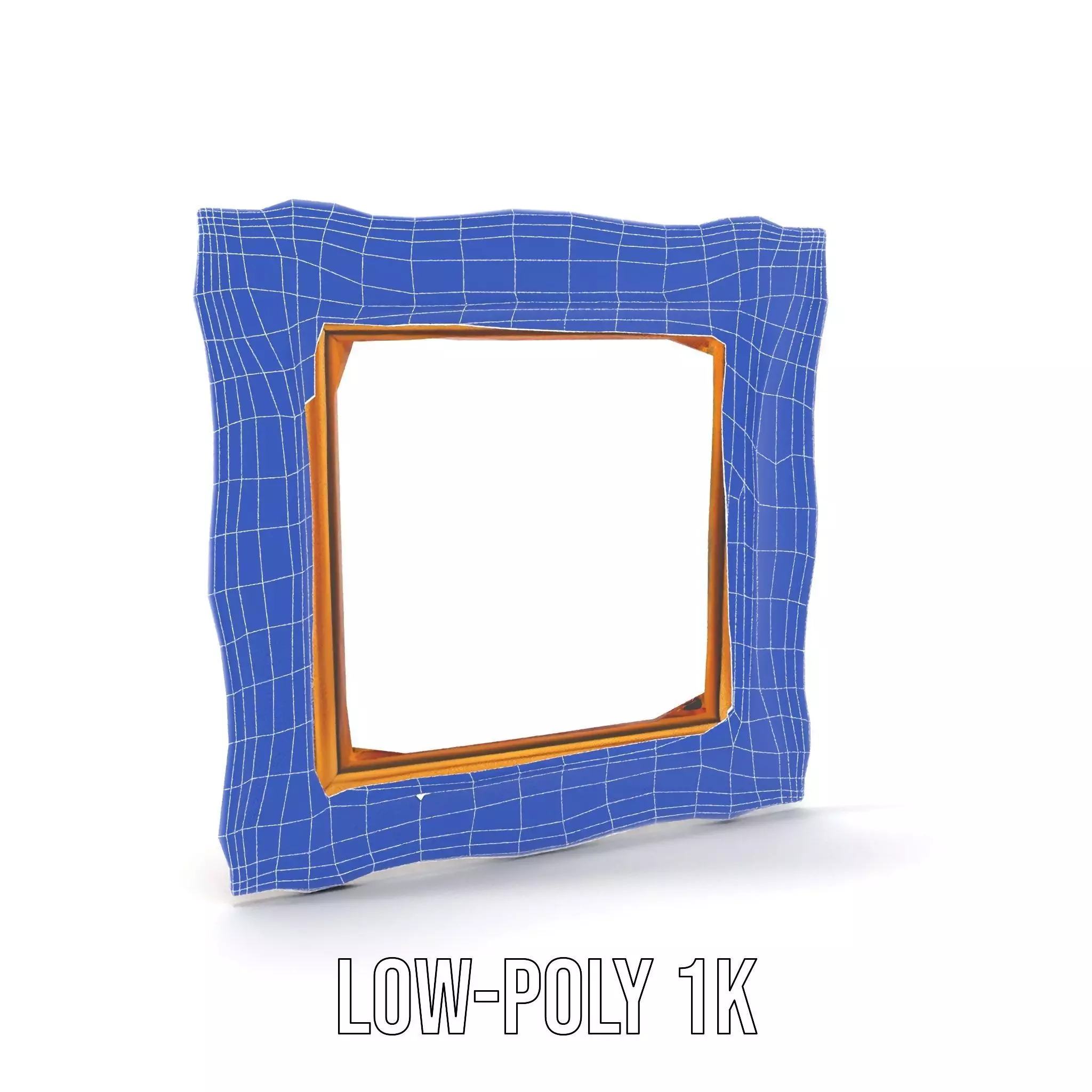 Ornate Baroque Picture Frame model pack for production rendering Low-poly 3D model_16