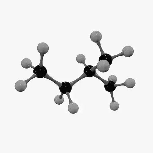 Isopentane Molecule