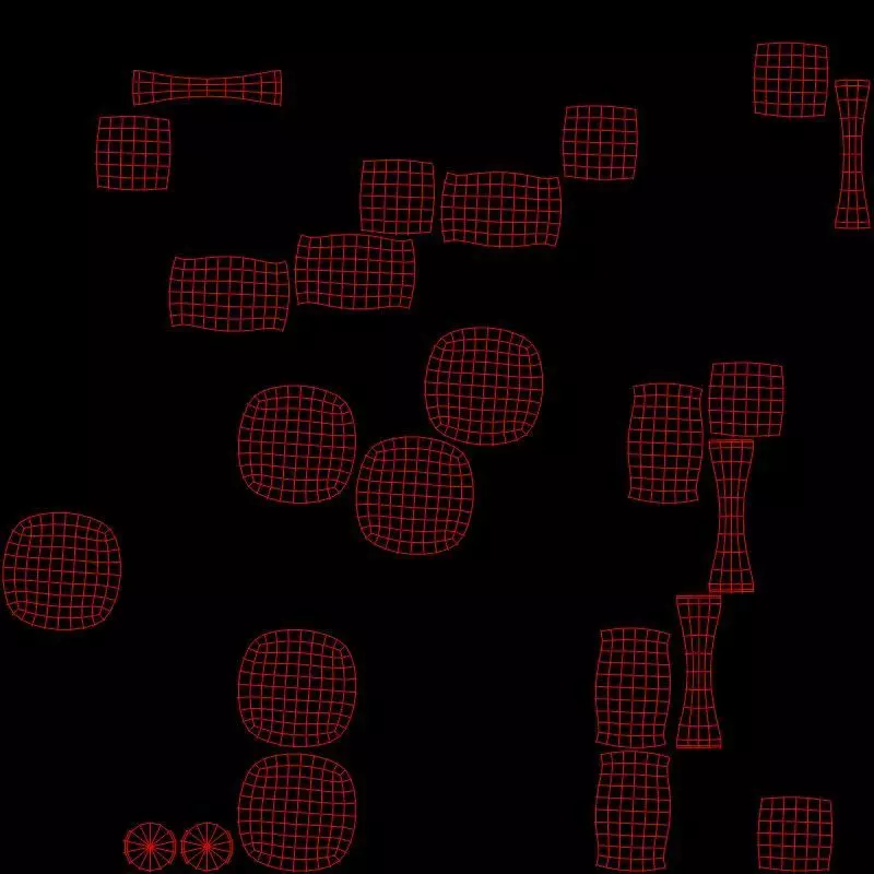 Isopropanol Molecule Low-poly 3D model_7