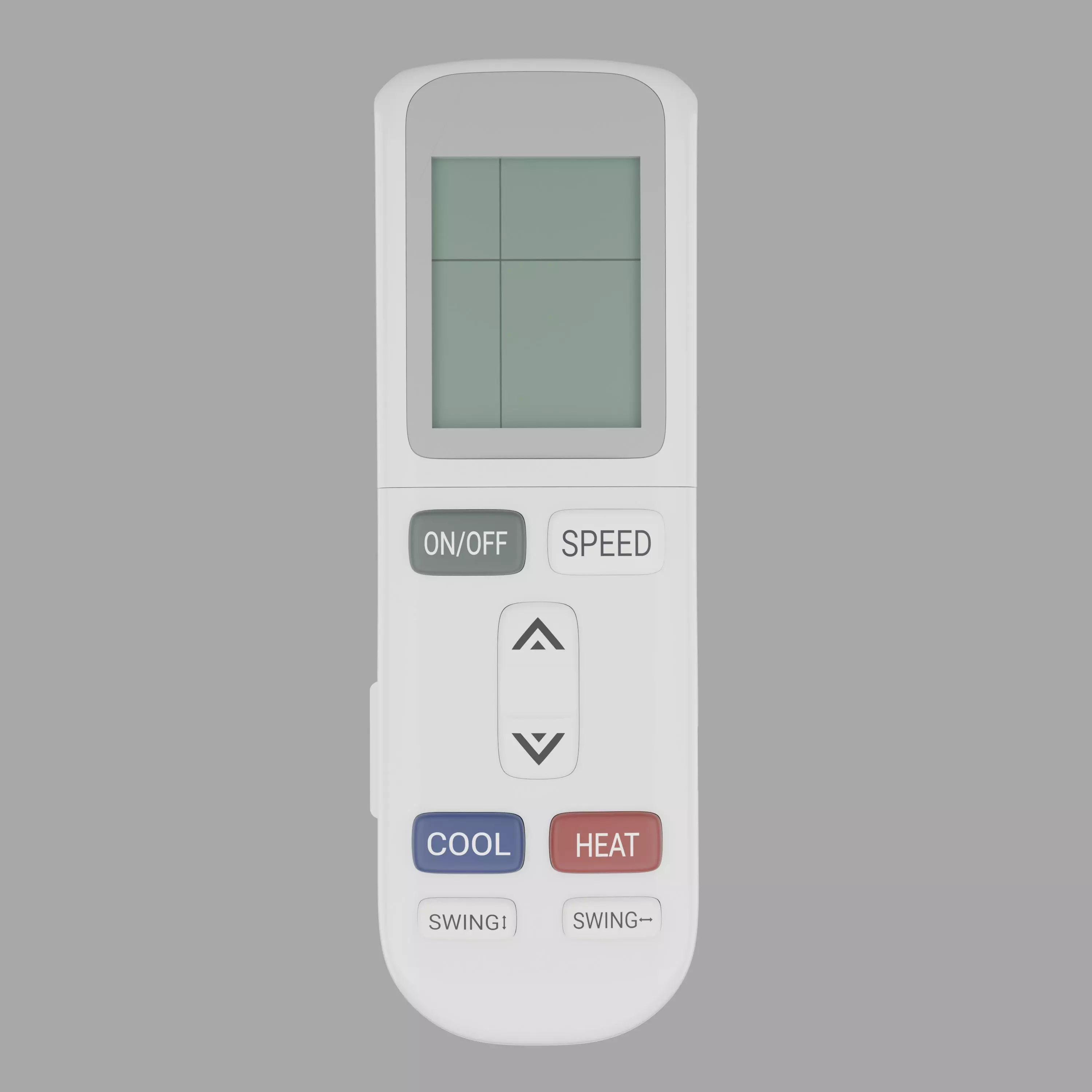 AC remote control  3D model_2