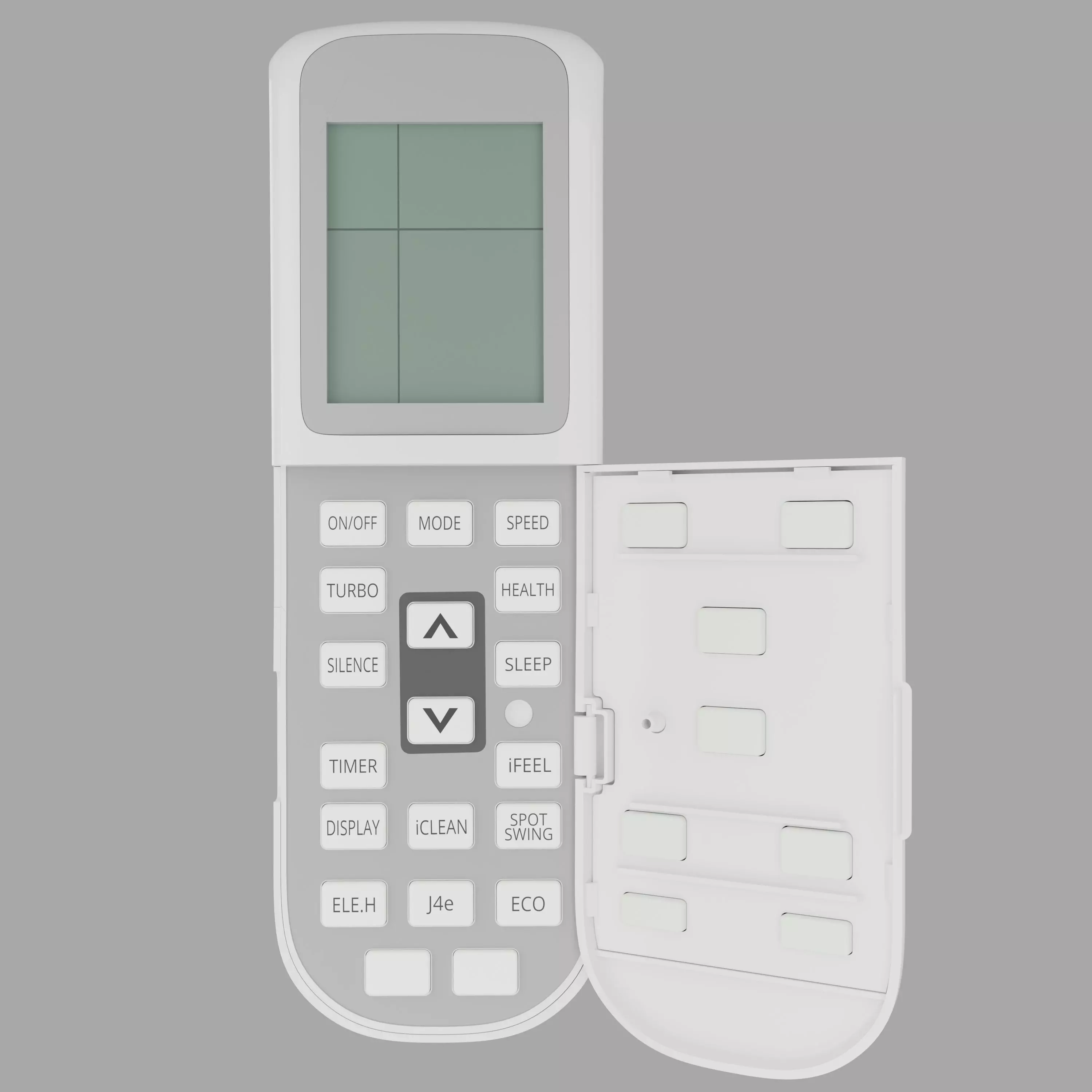 AC remote control  3D model_3