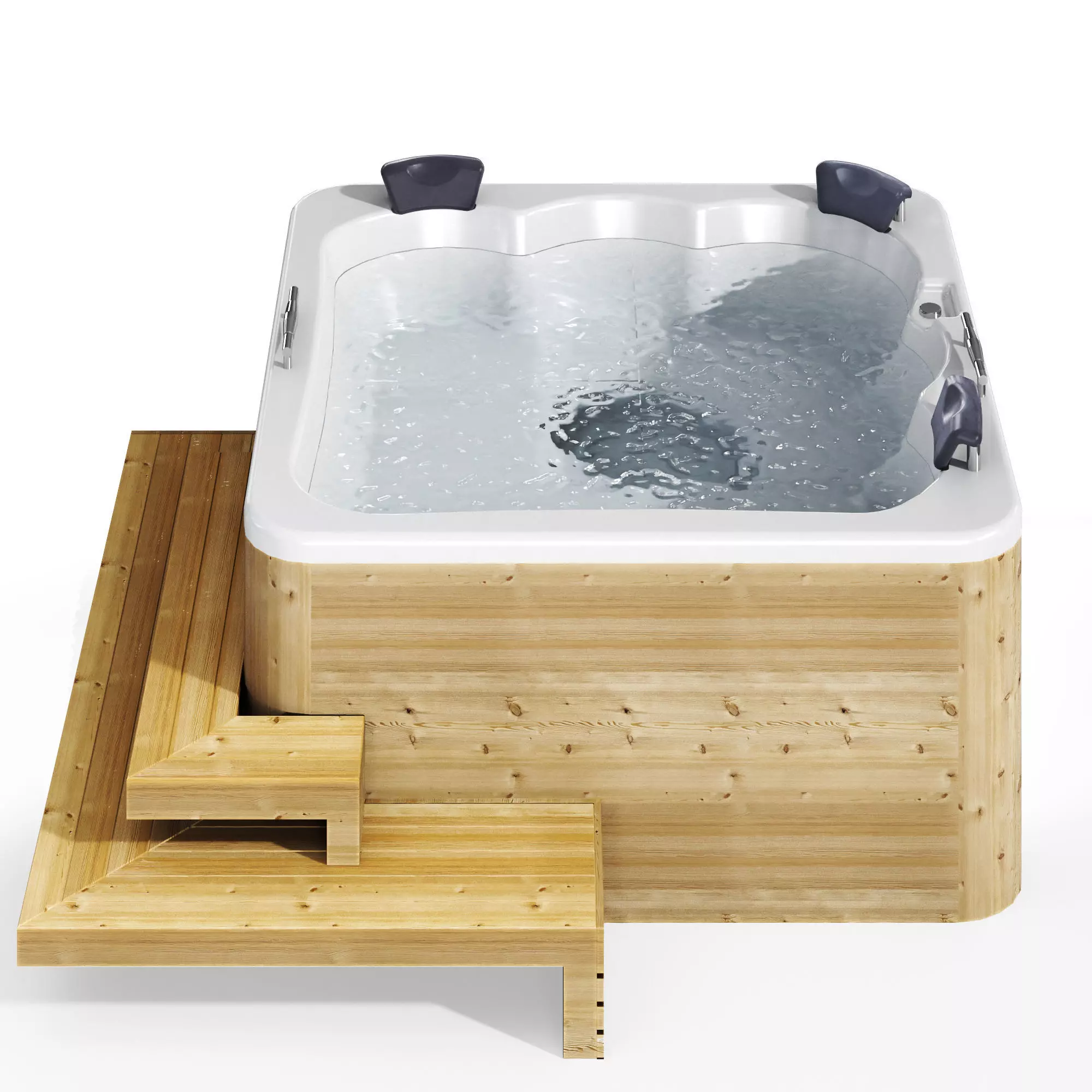 Jacuzzi 04 Spa pool Low-poly 3D model_3