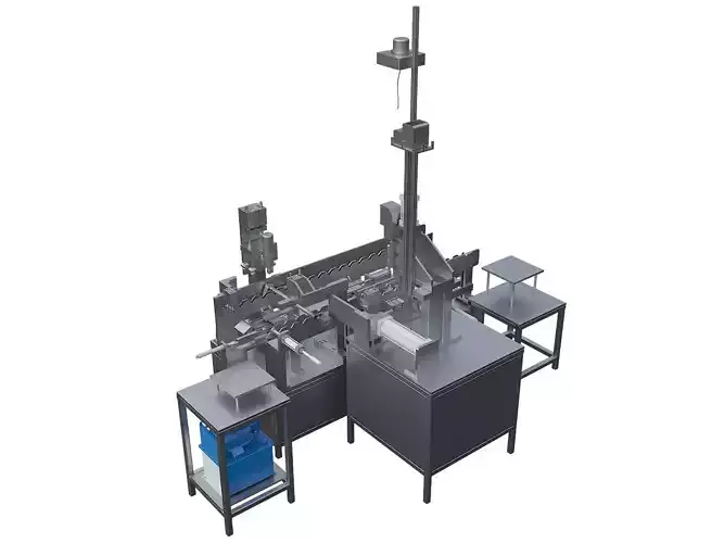 Assembly machine for installing plugs on pipe parts