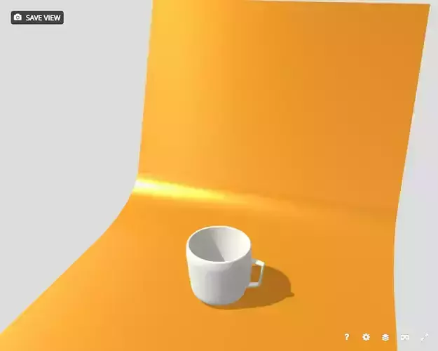 Off White Ceramic Mug 3D Model
