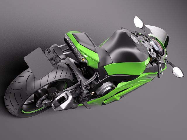 Kawasaki Ninja ZX-10R 2011 3D Model 3D model_5