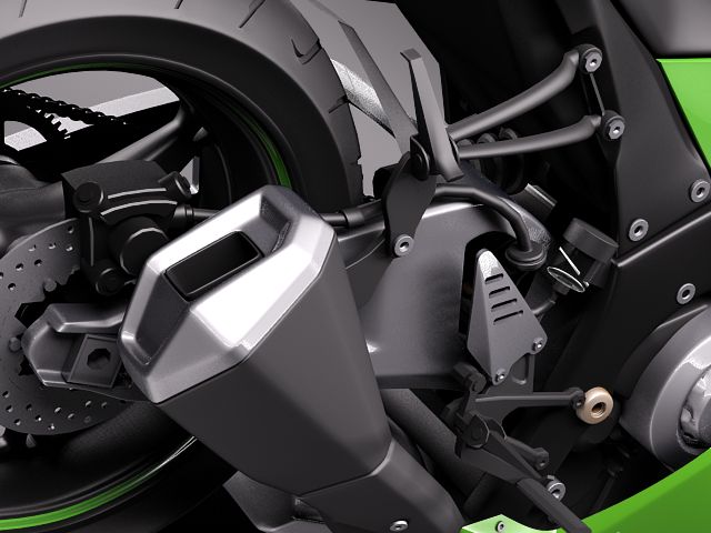 Kawasaki Ninja ZX-10R 2011 3D Model 3D model_3