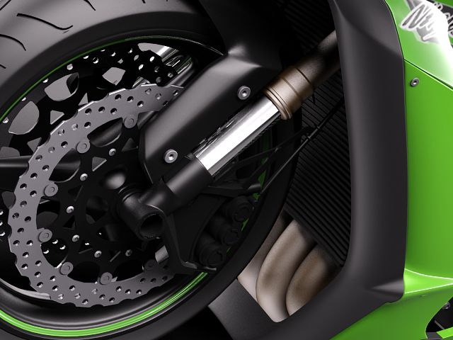 Kawasaki Ninja ZX-10R 2011 3D Model 3D model_2