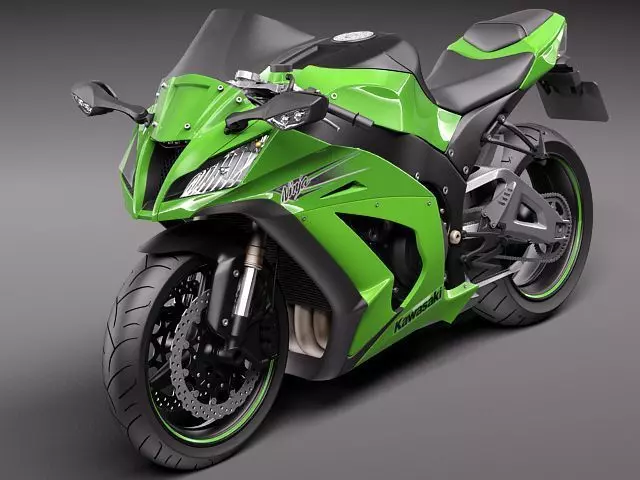 Kawasaki Ninja ZX-10R 2011 3D Model 3D model_0