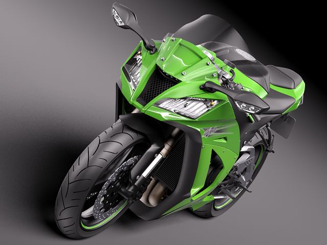 Kawasaki Ninja ZX-10R 2011 3D Model 3D model_1