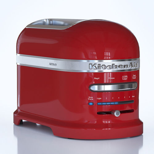 Toaster KitchenAid Artisan 5KMT2204EMS red 3D model MAX OBJ MTL