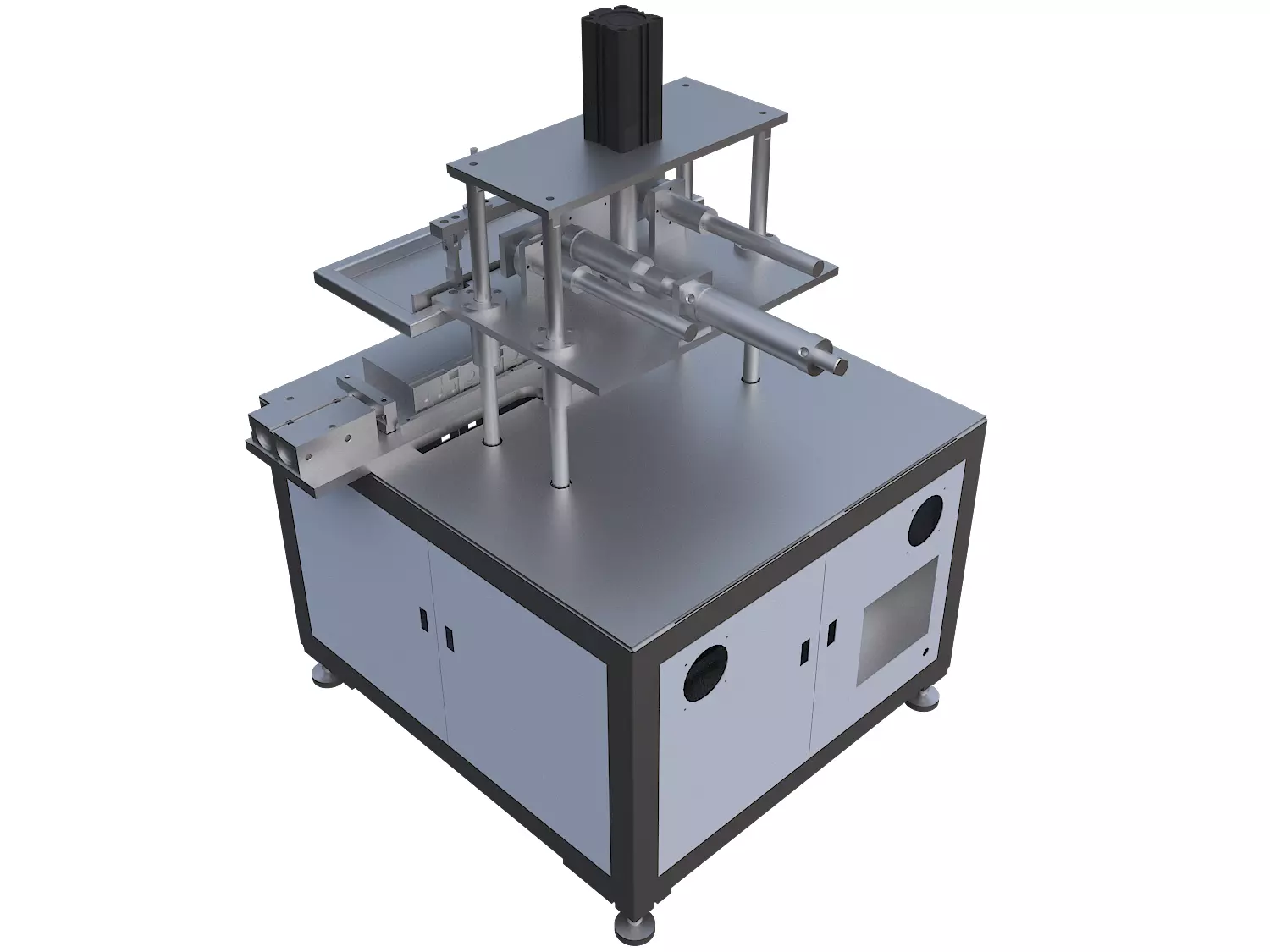 Advertising printing machine 3D model_1