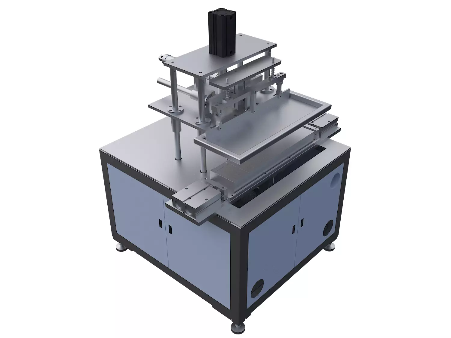 Advertising printing machine 3D model_0