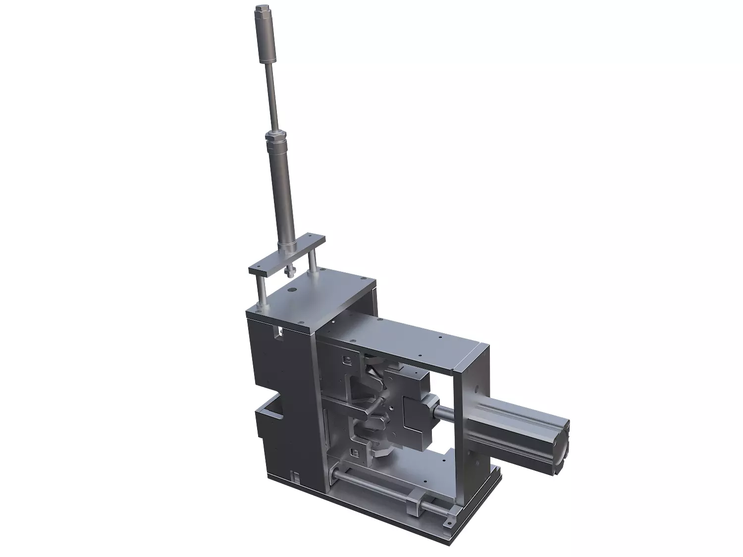 Single power wire stripping and twisting equipment 3D model_0