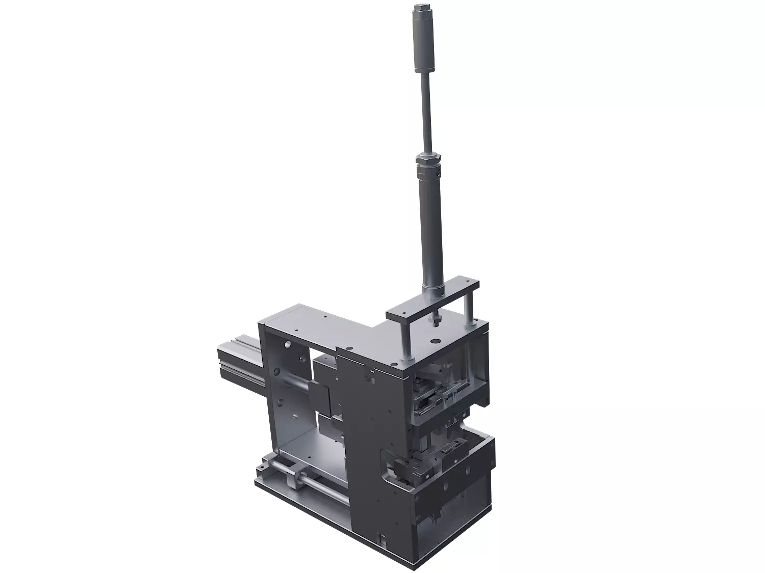 Single power wire stripping and twisting equipment 3D model_1