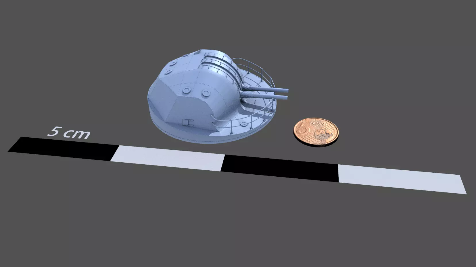 Japanese Type89 turret - Personal license - 1-100 scale 3D print model_11