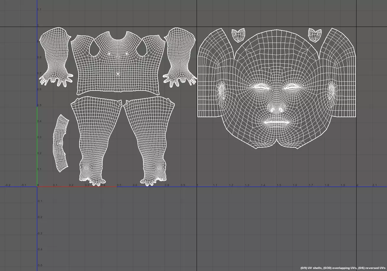 Rigged Fantasy girl man male Base female anatomy base mesh 3D model_9
