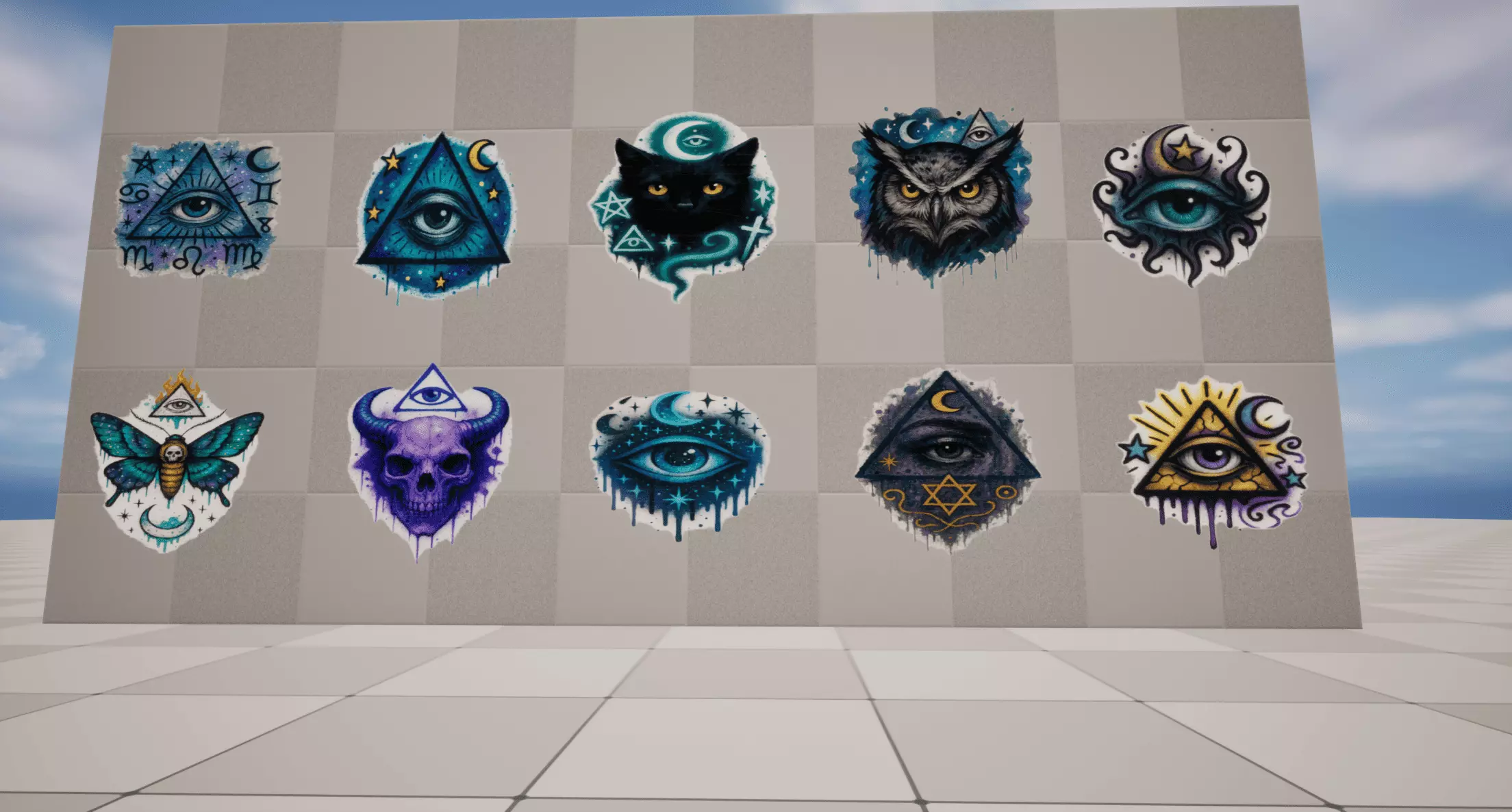 Mystic Graffiti Low-poly 3D model_3