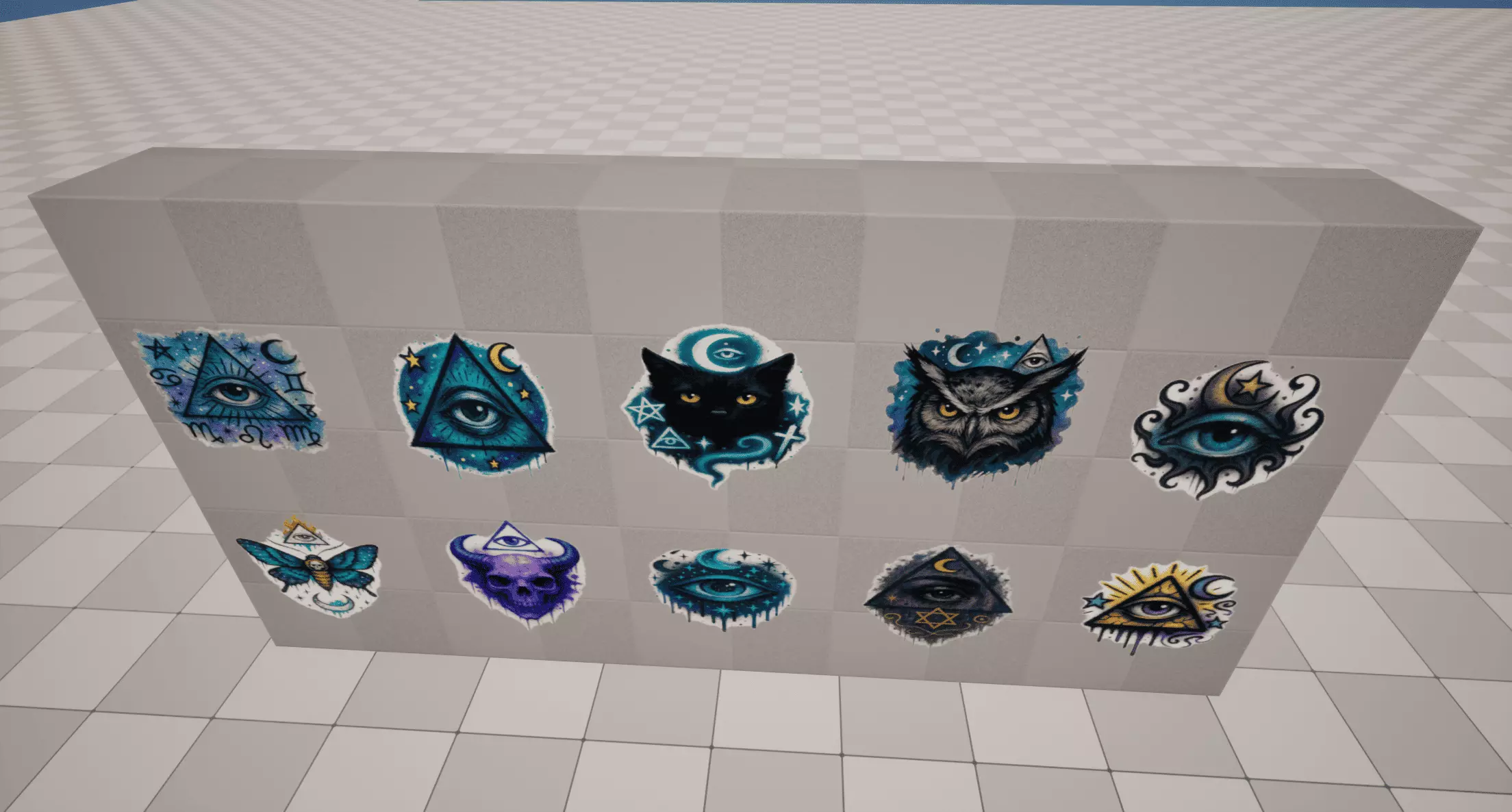 Mystic Graffiti Low-poly 3D model_4