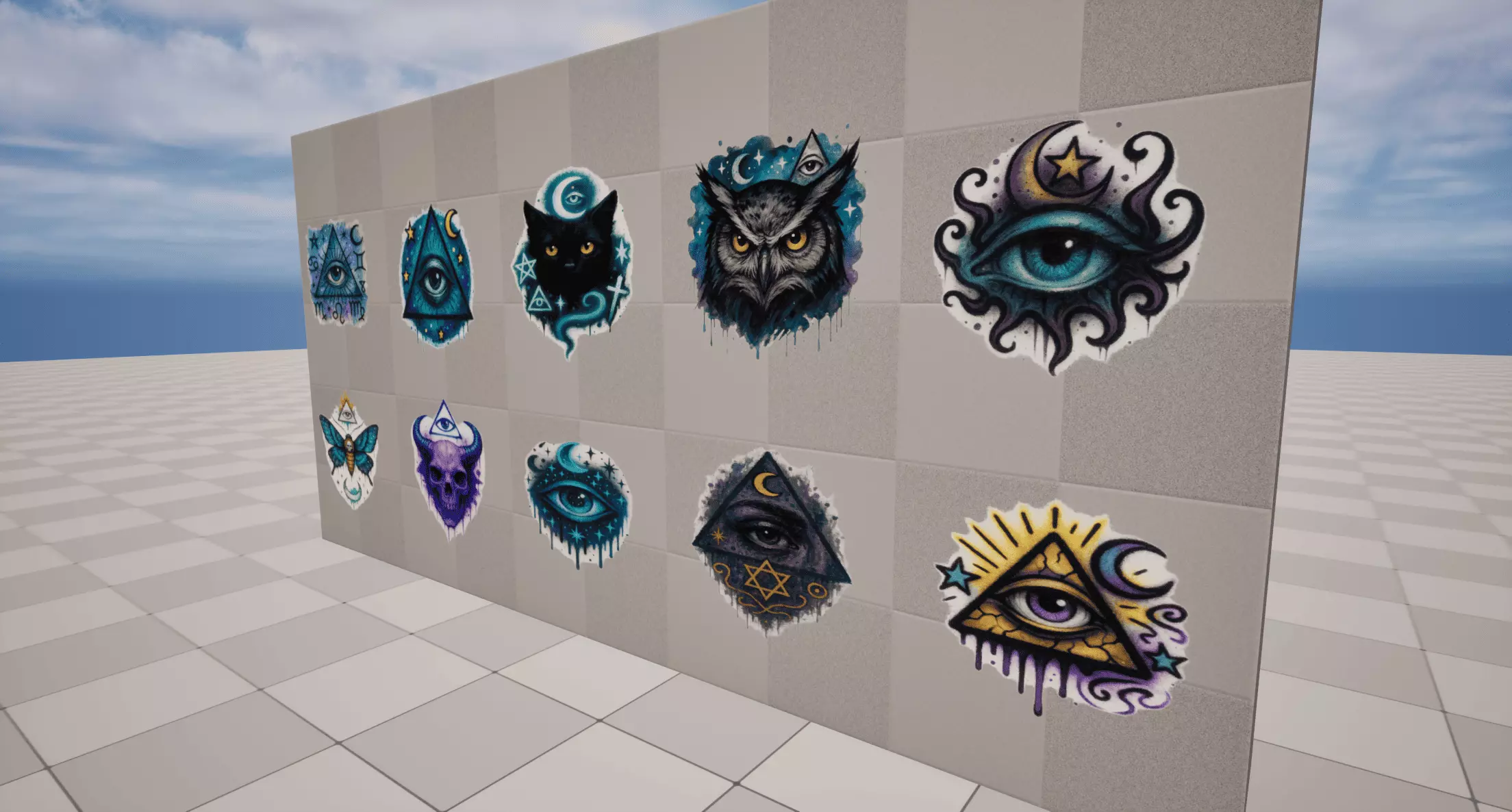 Mystic Graffiti Low-poly 3D model_2