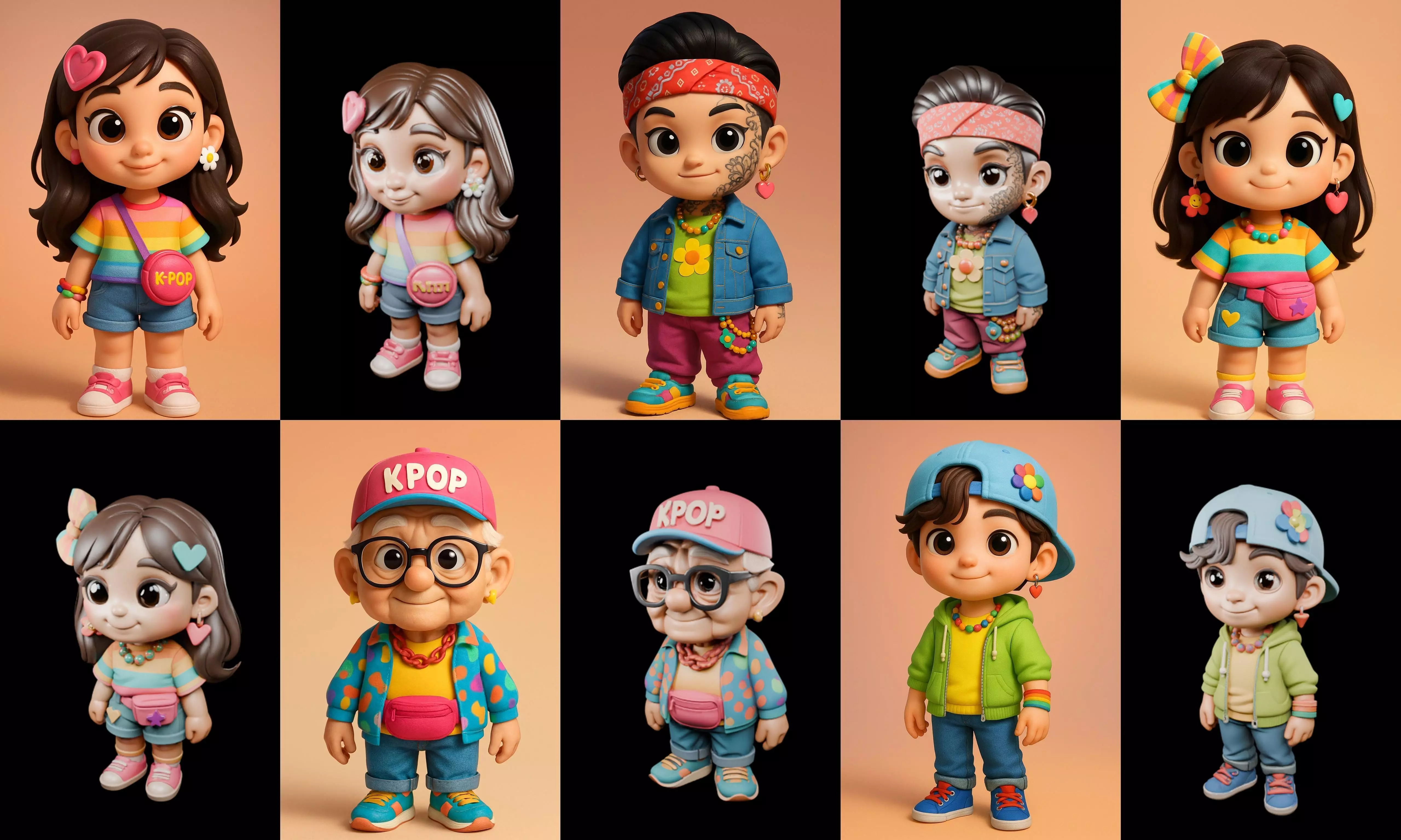 sweet figurine bundle 7 pack 100 glb 3D model_18