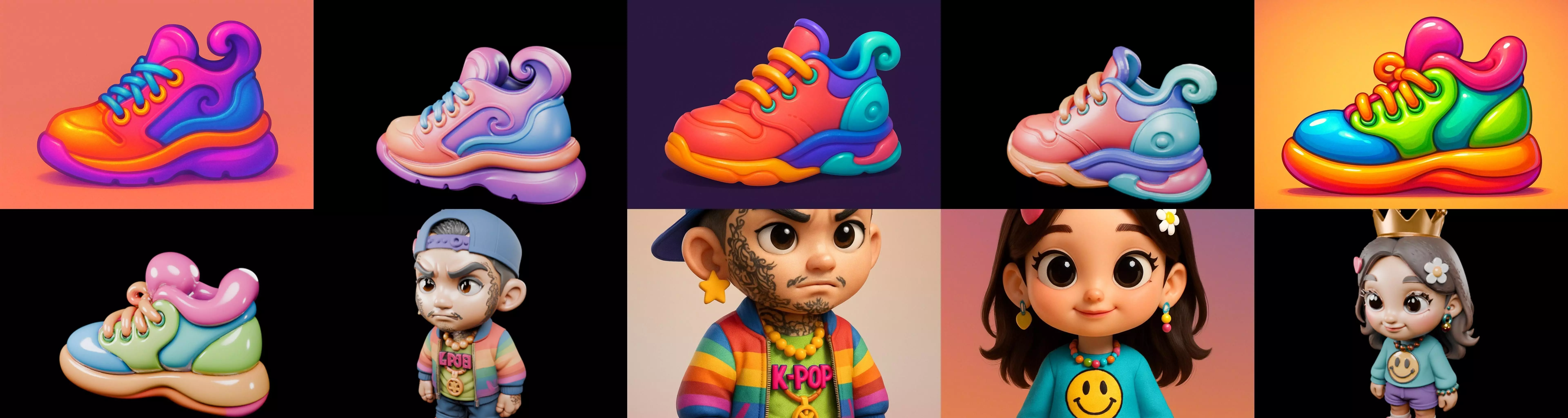 sweet figurine bundle 6 pack 100 glb 3D model_18