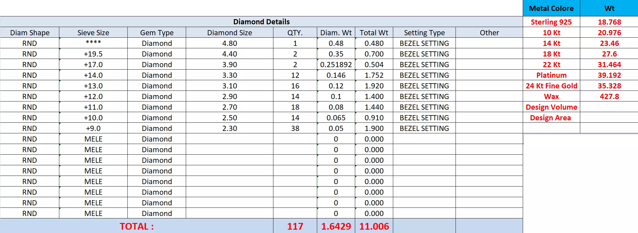 Diamond Necklace 3dm stl renders animation videos details 3D print model_2