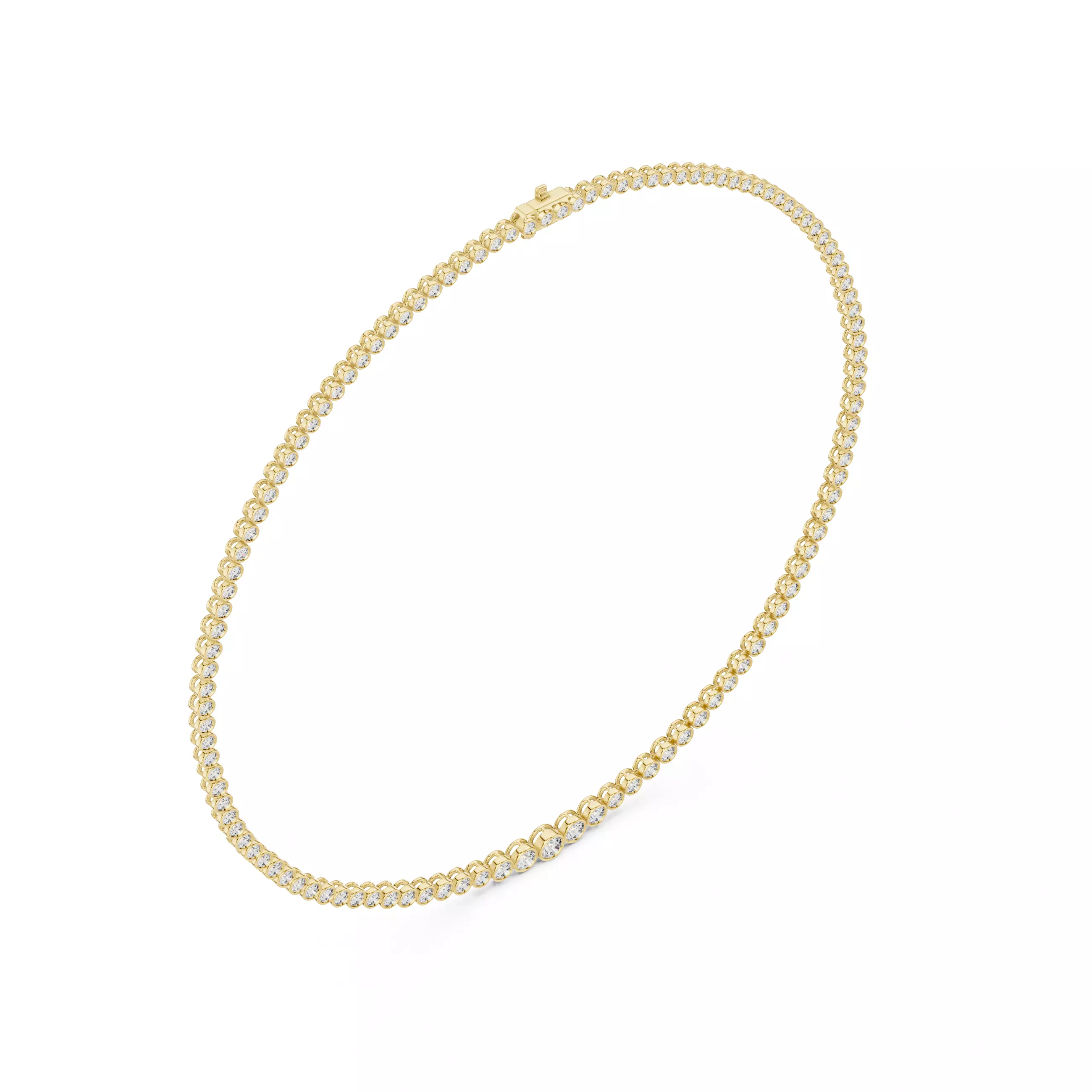 Diamond Necklace 3dm stl renders animation videos details 3D print model_11