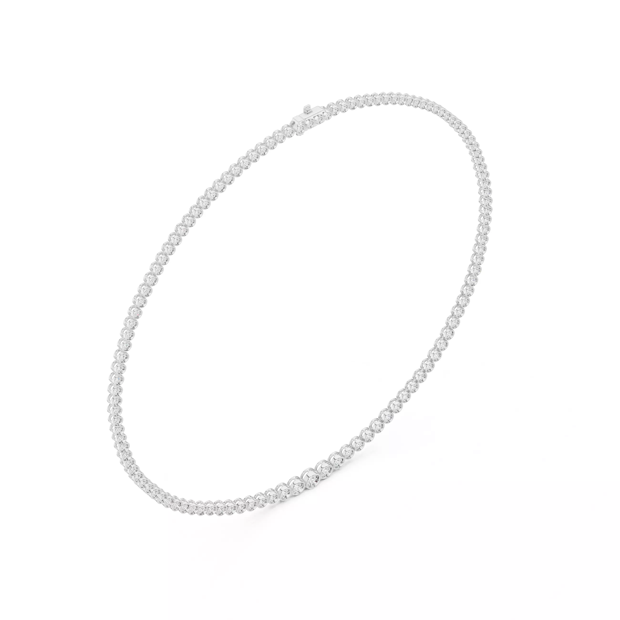 Diamond Necklace 3dm stl renders animation videos details 3D print model_7