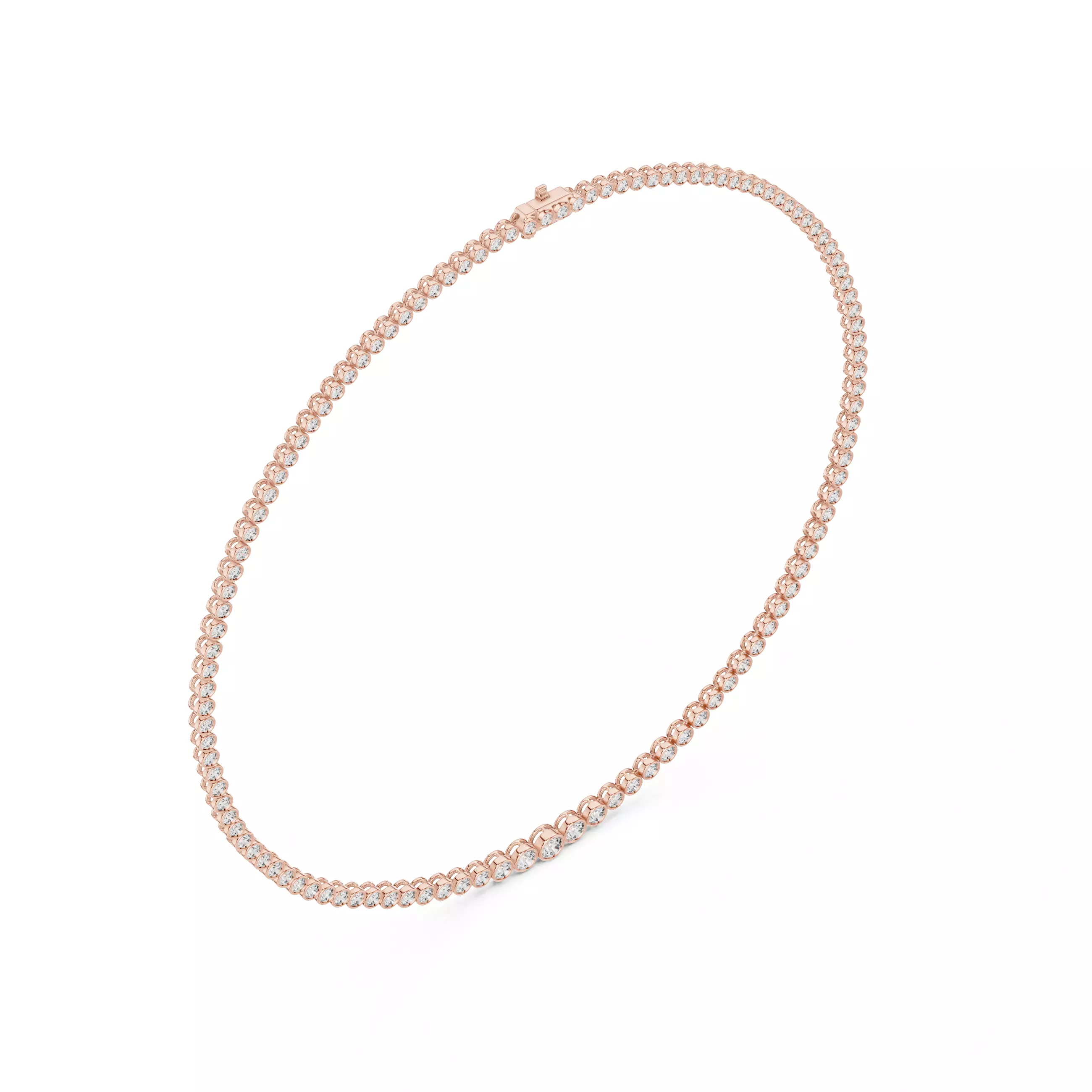 Diamond Necklace 3dm stl renders animation videos details 3D print model_4