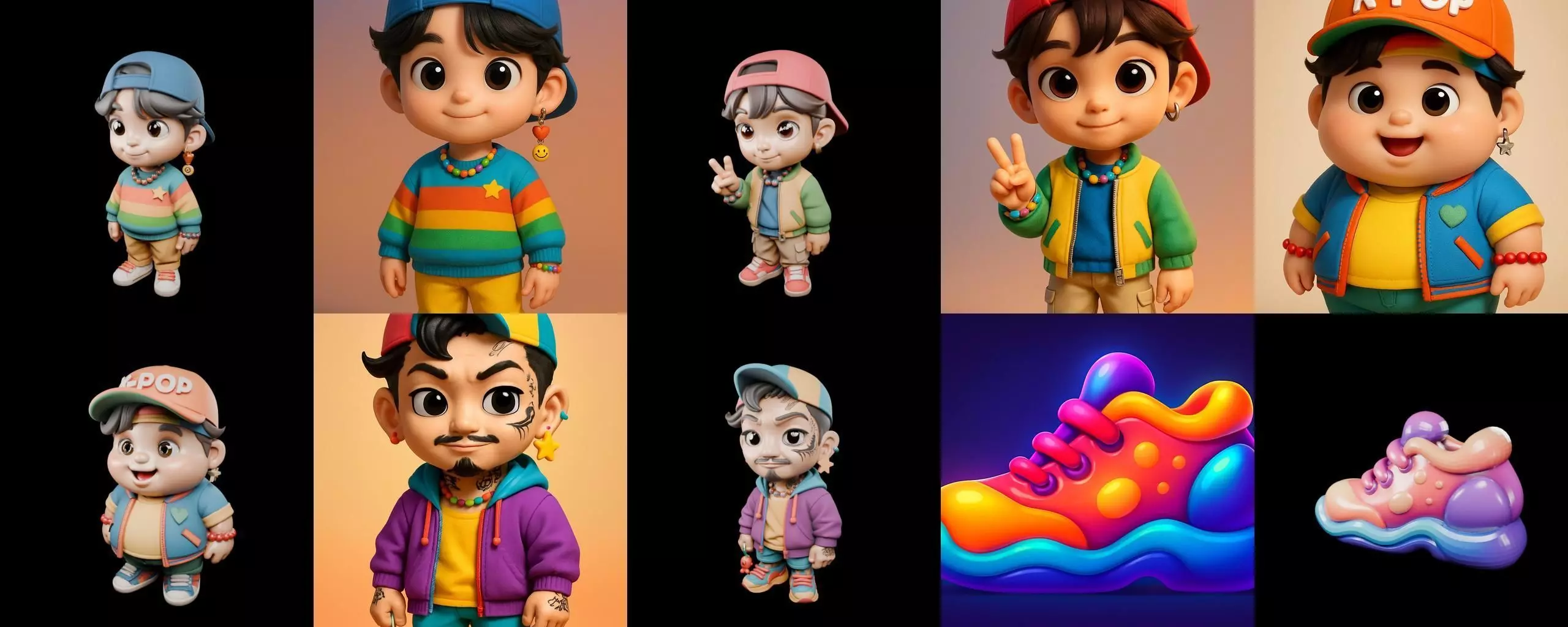 sweet figurine bundle 3 pack 100 glb 3D model_18