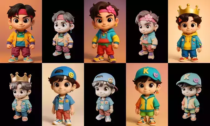 sweet figurine bundle 3 pack 100 glb