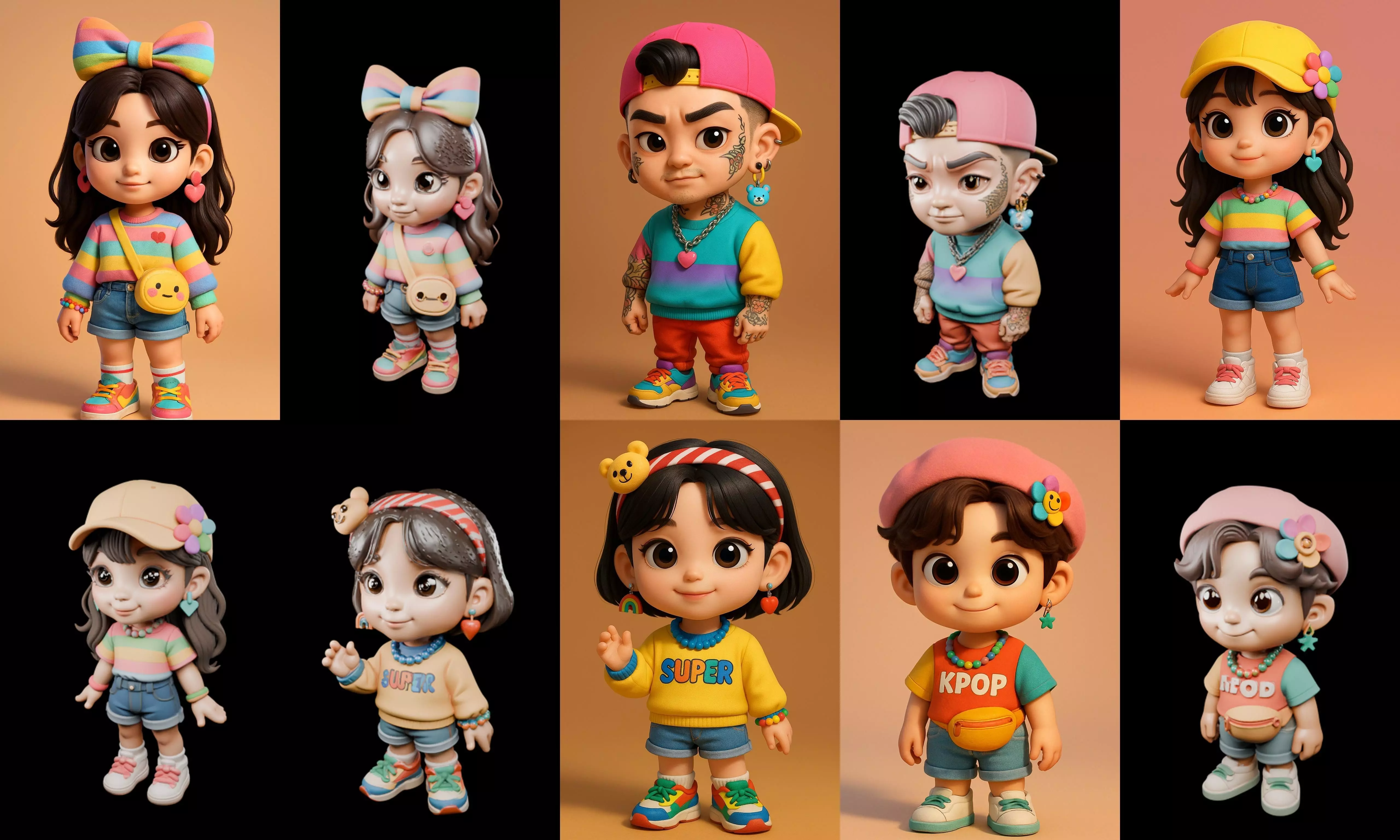 sweet figurine bundle 17 pack 94 glb 3D model_14