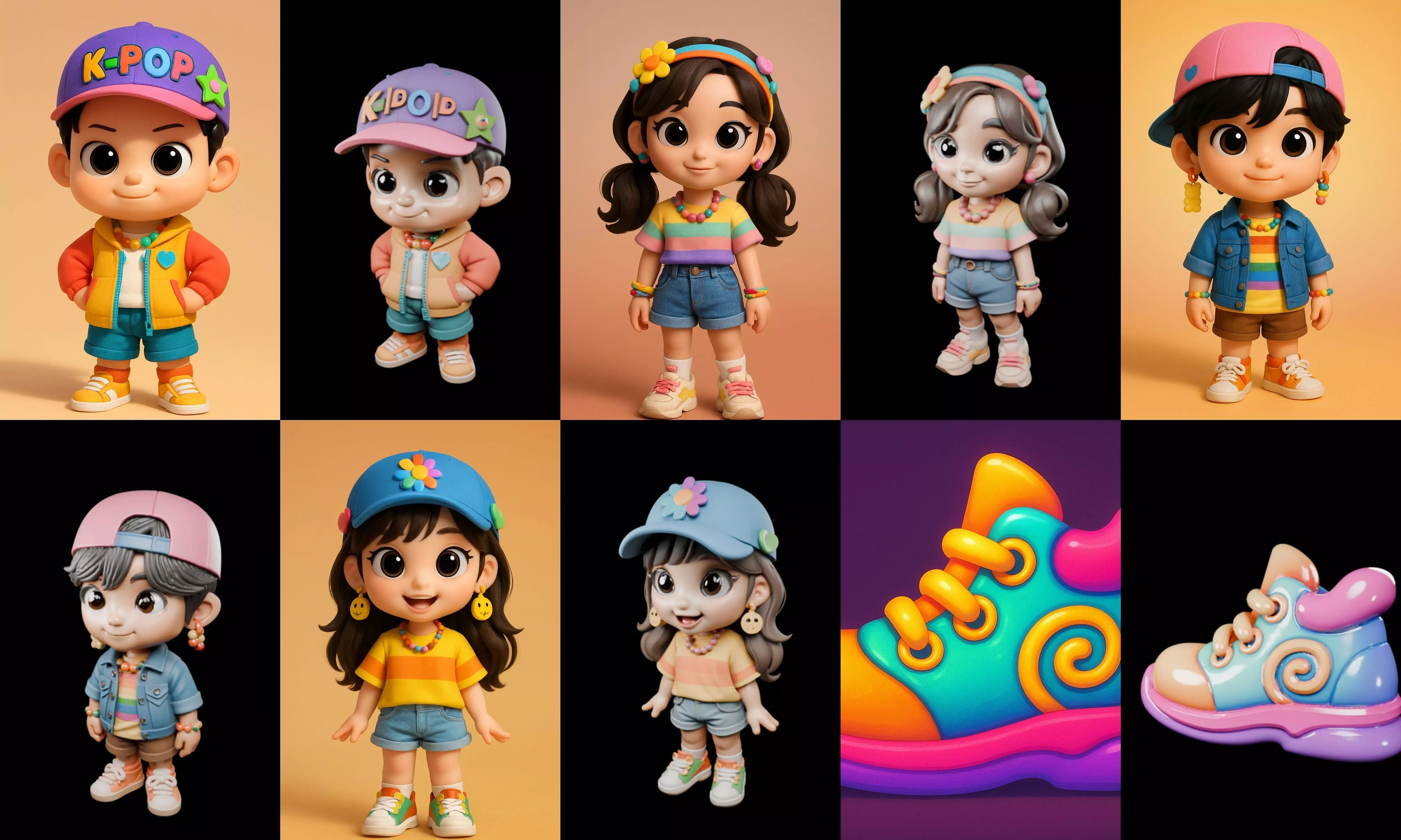 sweet figurine bundle 17 pack 94 glb 3D model_10