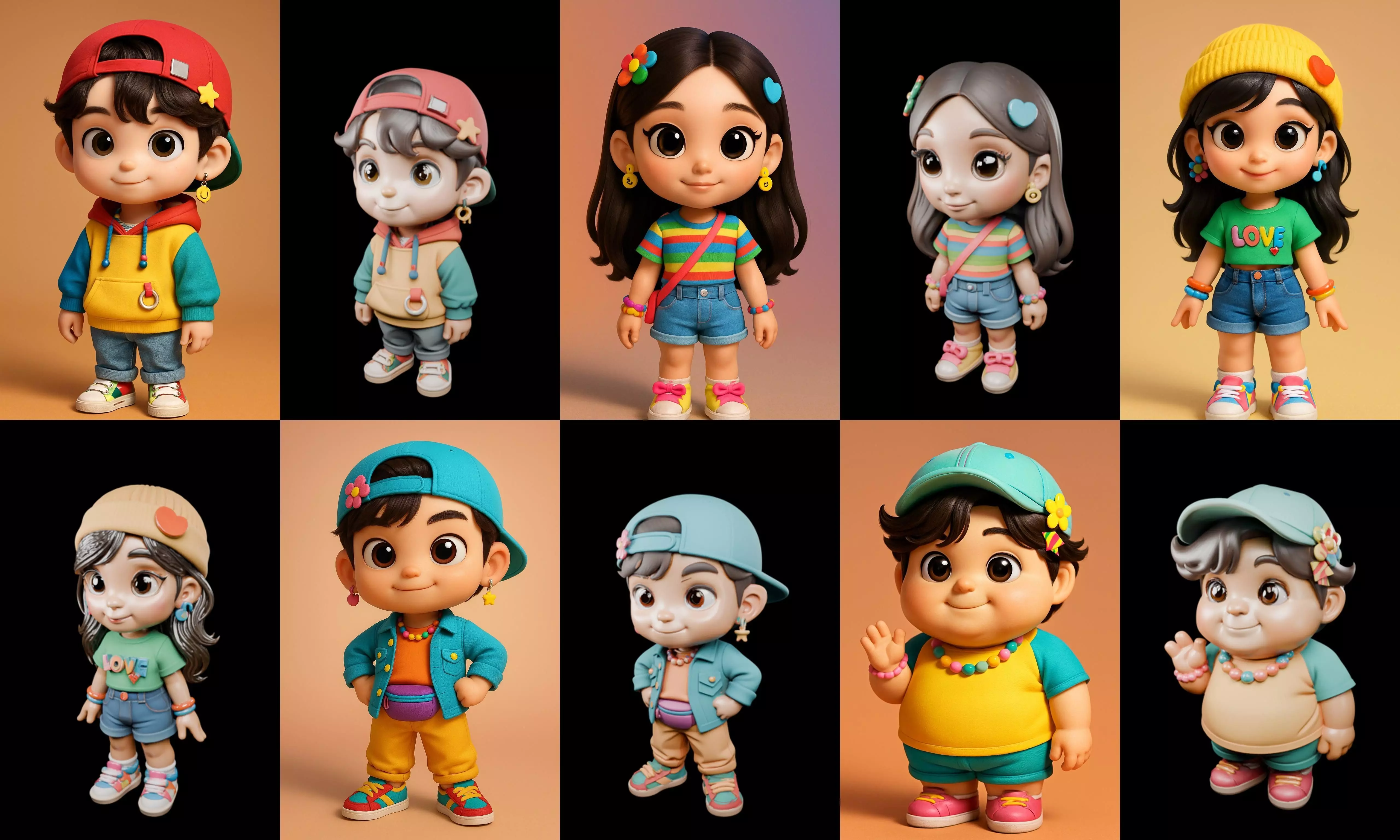 sweet figurine bundle 17 pack 94 glb 3D model_3