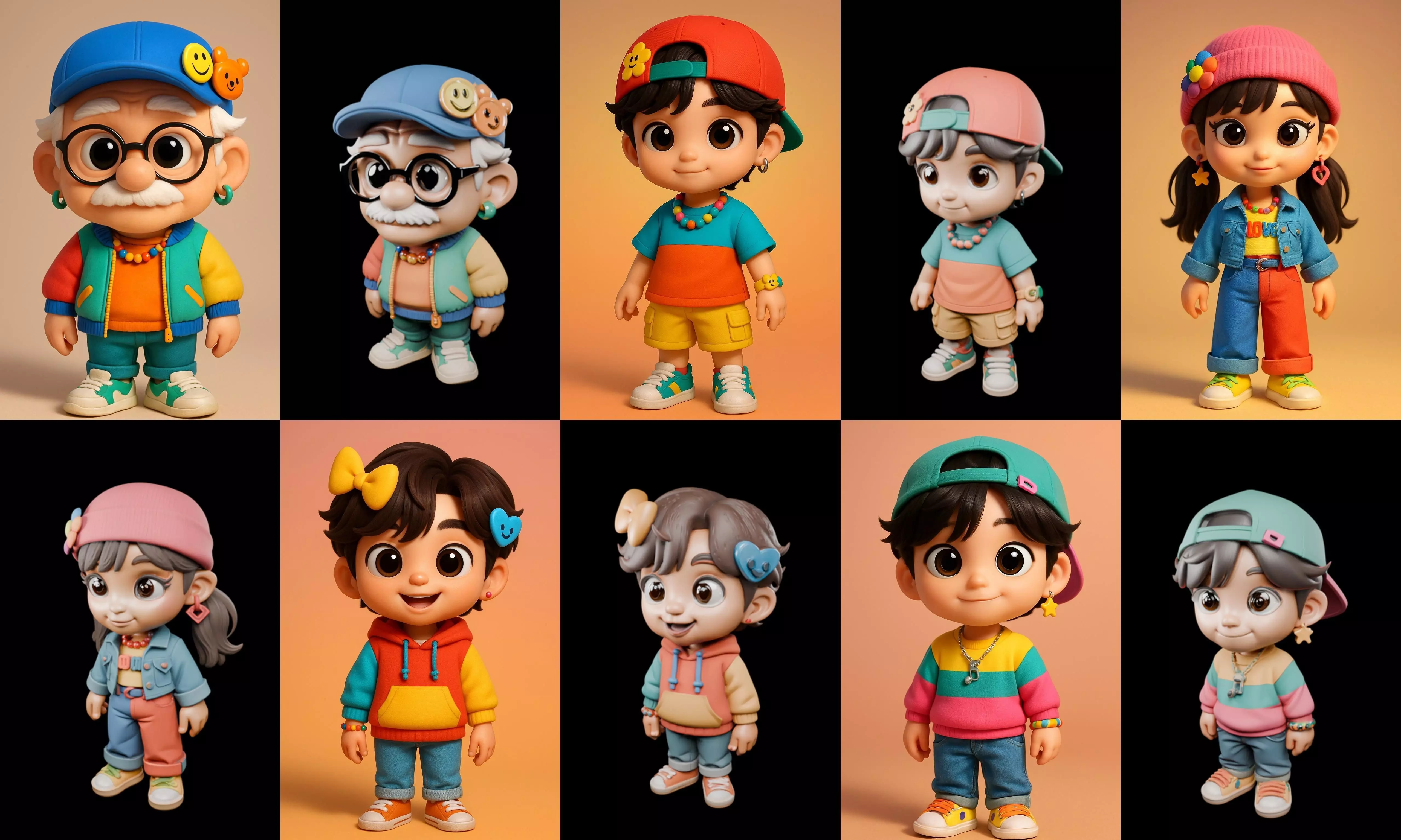 sweet figurine bundle 17 pack 94 glb 3D model_7