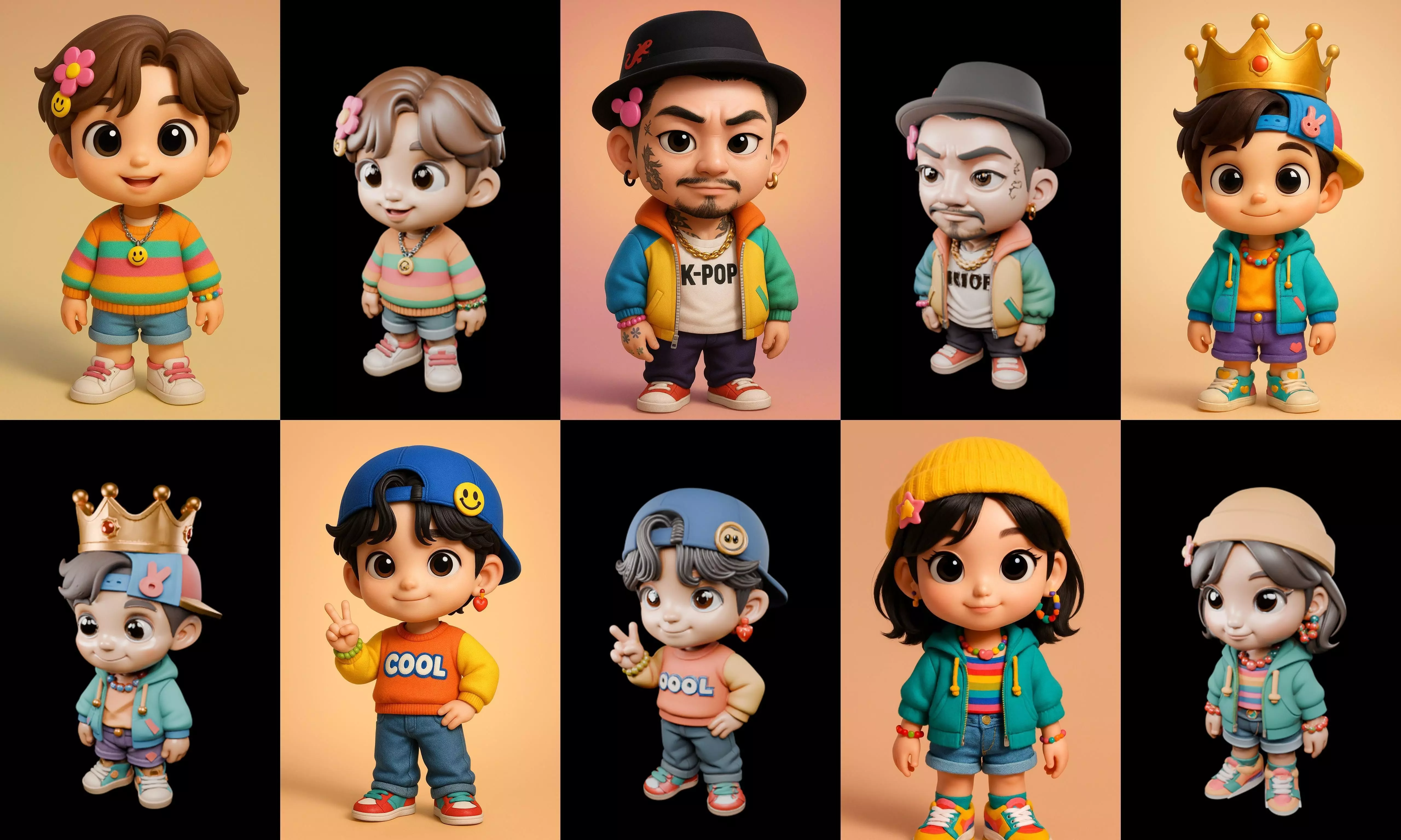 sweet figurine bundle 17 pack 94 glb 3D model_4