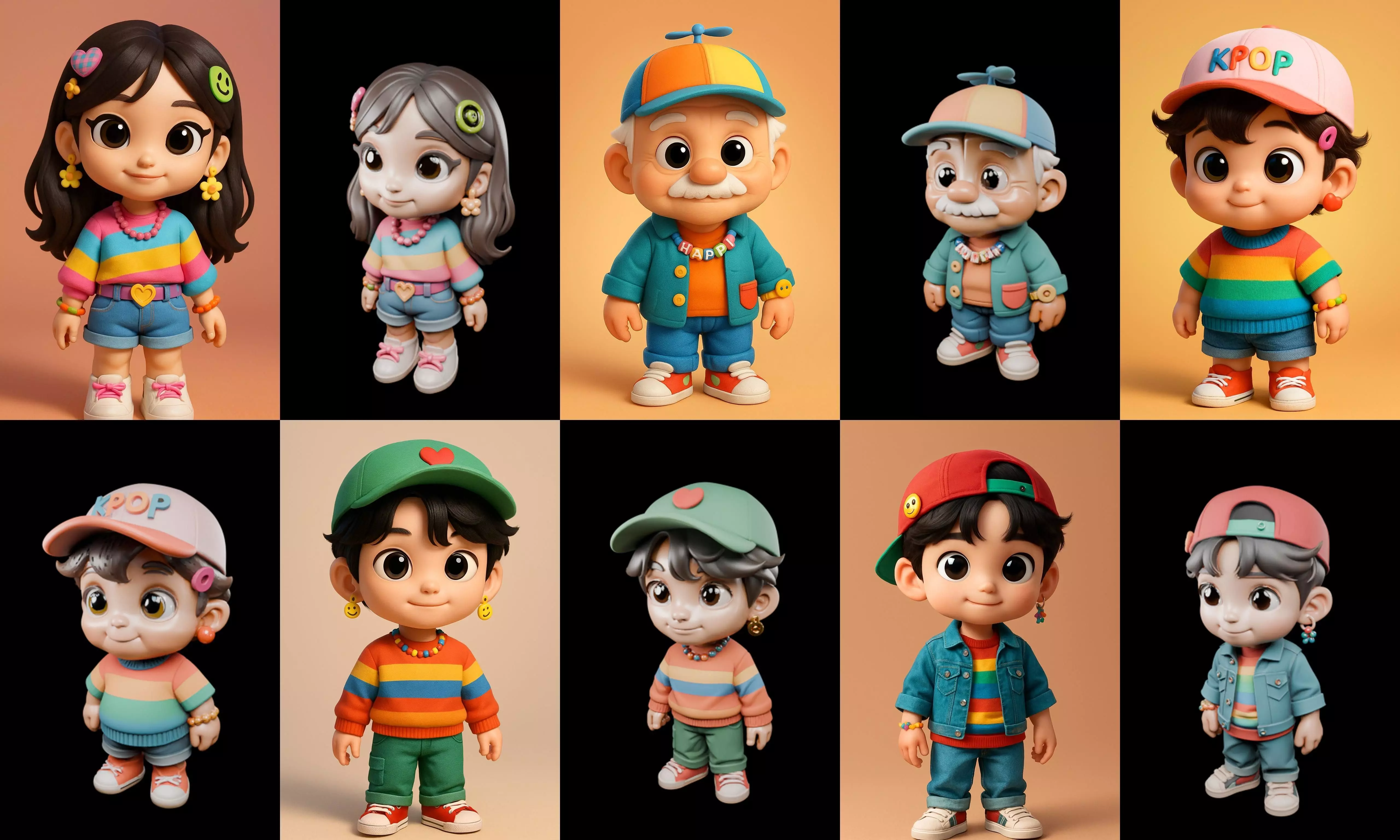 sweet figurine bundle 17 pack 94 glb 3D model_5