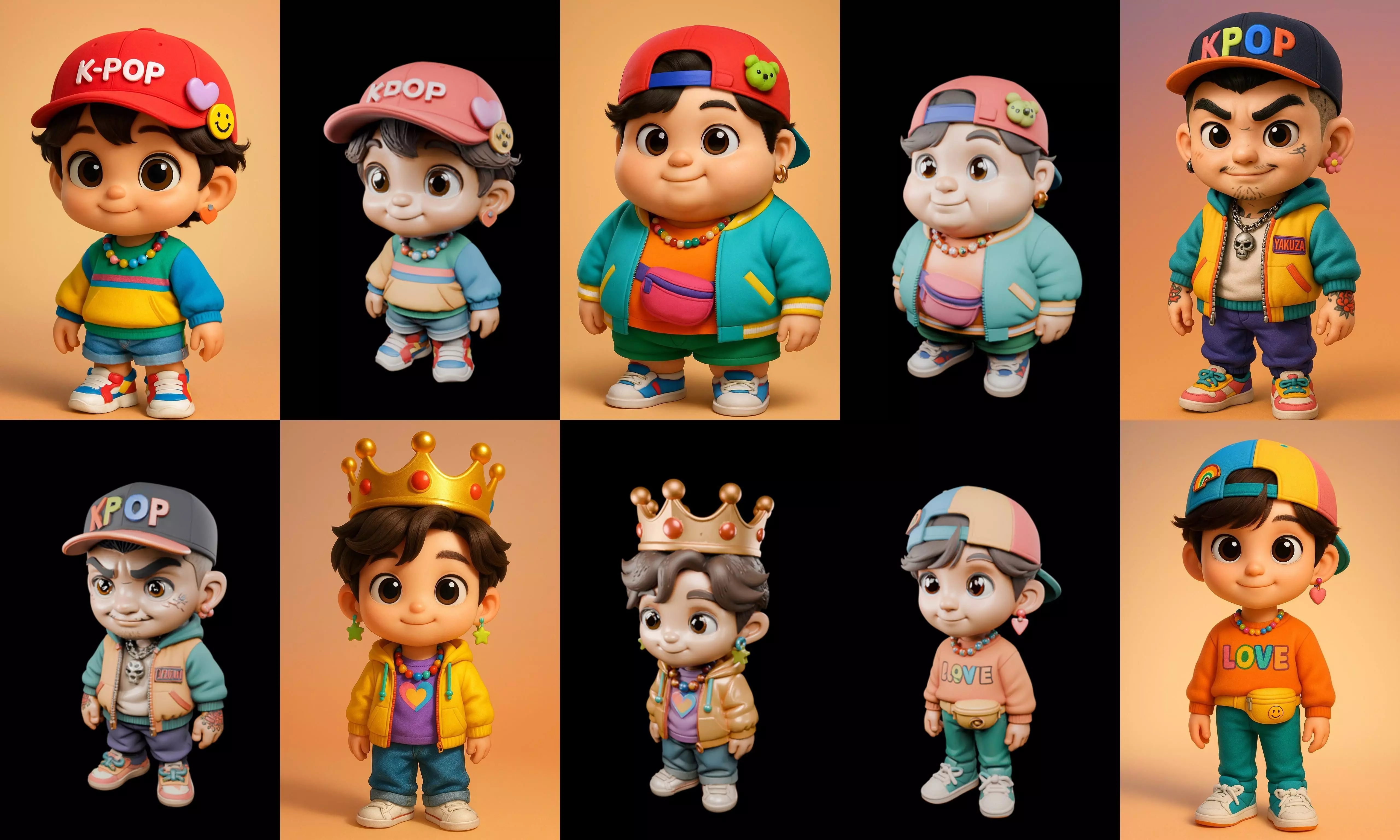 sweet figurine bundle 17 pack 94 glb 3D model_9