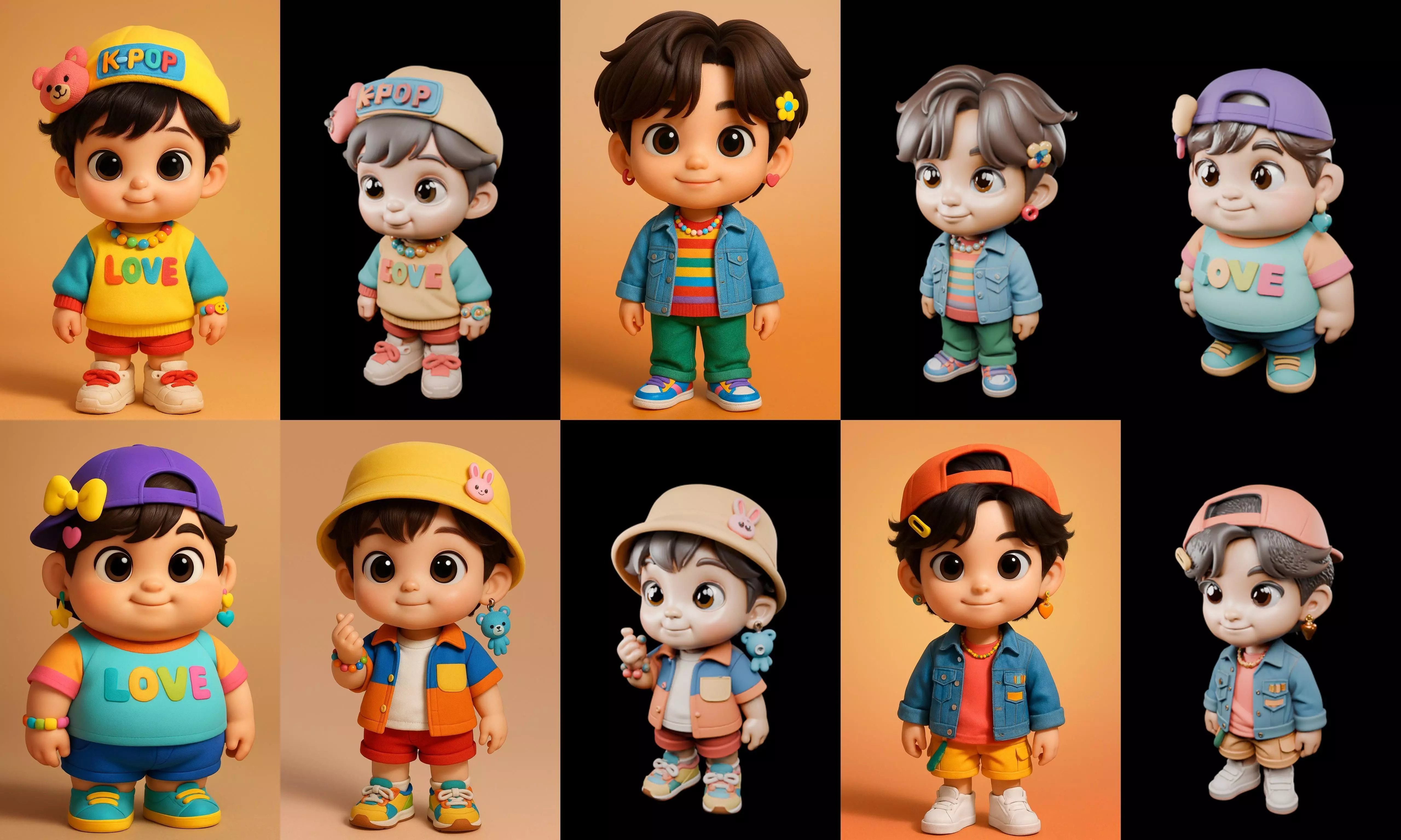 sweet figurine bundle 17 pack 94 glb 3D model_13